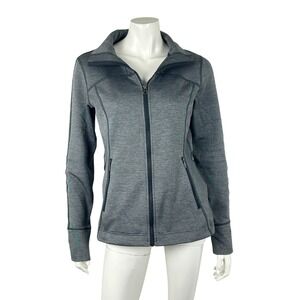Marmot Fleece Jacket Womens Medium Full Zip Athletic Running Stretch Grey